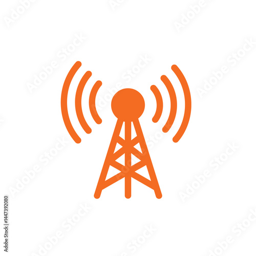 Antenna icon. Trendy modern flat linear vector illustration on white background.