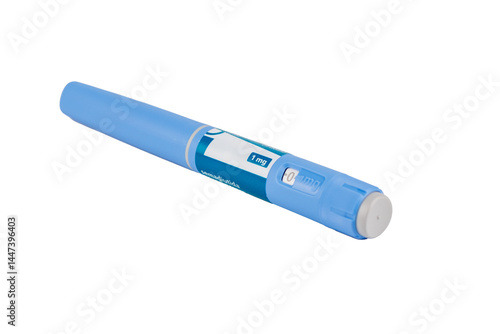 Isolated Semaglutide injection pens for blood sugar and weight control on transparent background