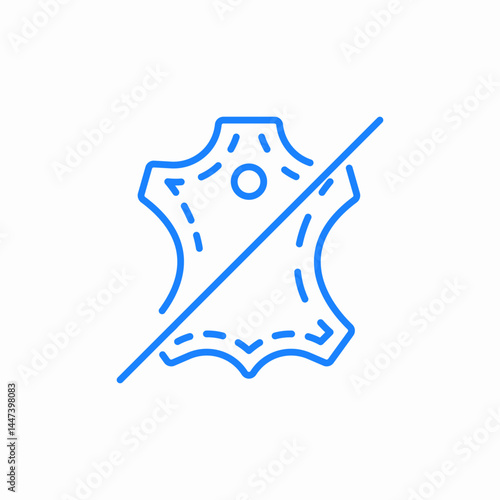 lack leather non leather item free icon sign vector