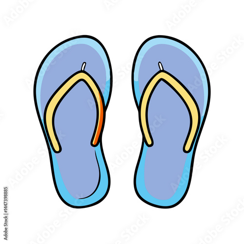 Find summer footwear blue flip flops beach sandals vacation footwear for summer season wear