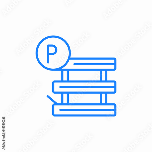 parking meter machine icon sign vector