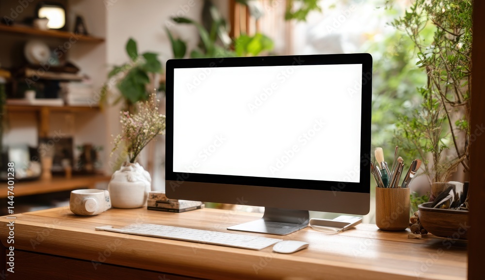 Home office workspace. Home office workspace.