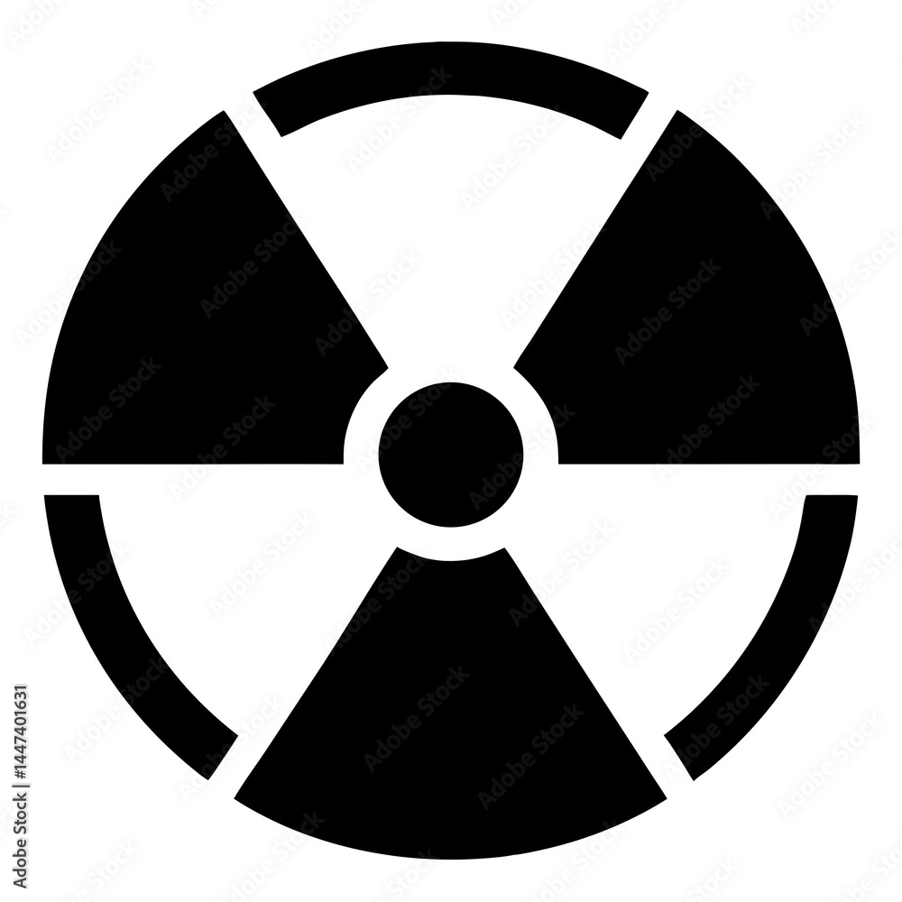 Fototapeta premium radiation hazard sign