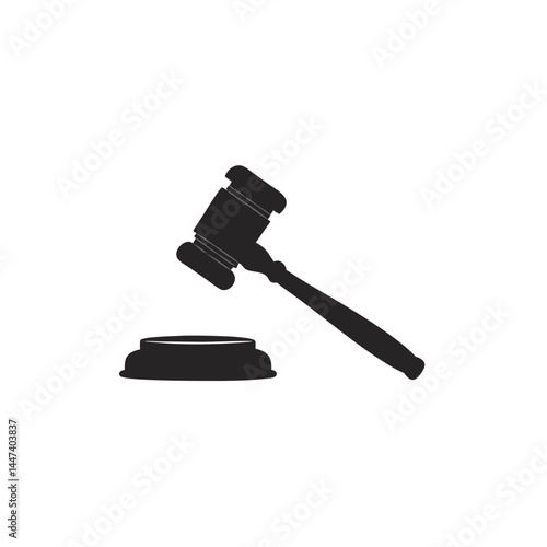 Illustration of a gavel and a sound block