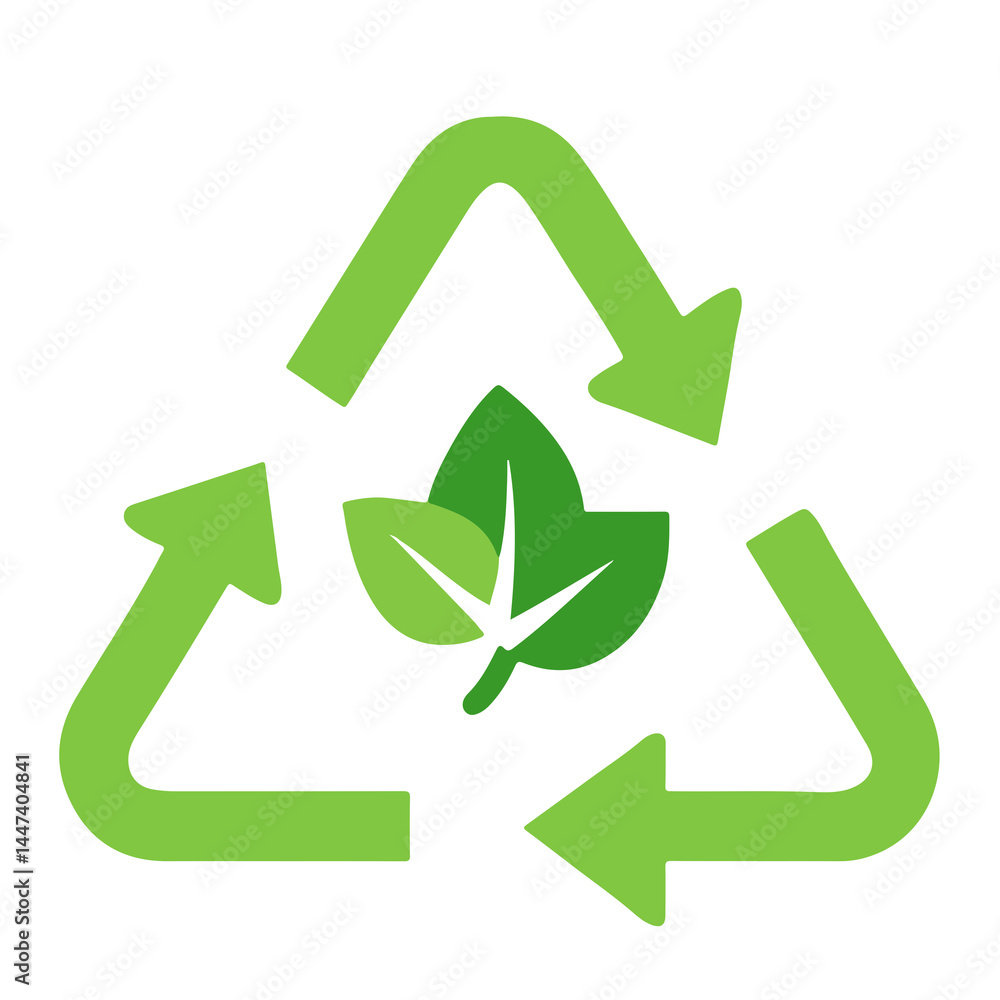 Obraz premium recycle symbol on white background