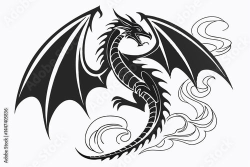 Dragon shillutte