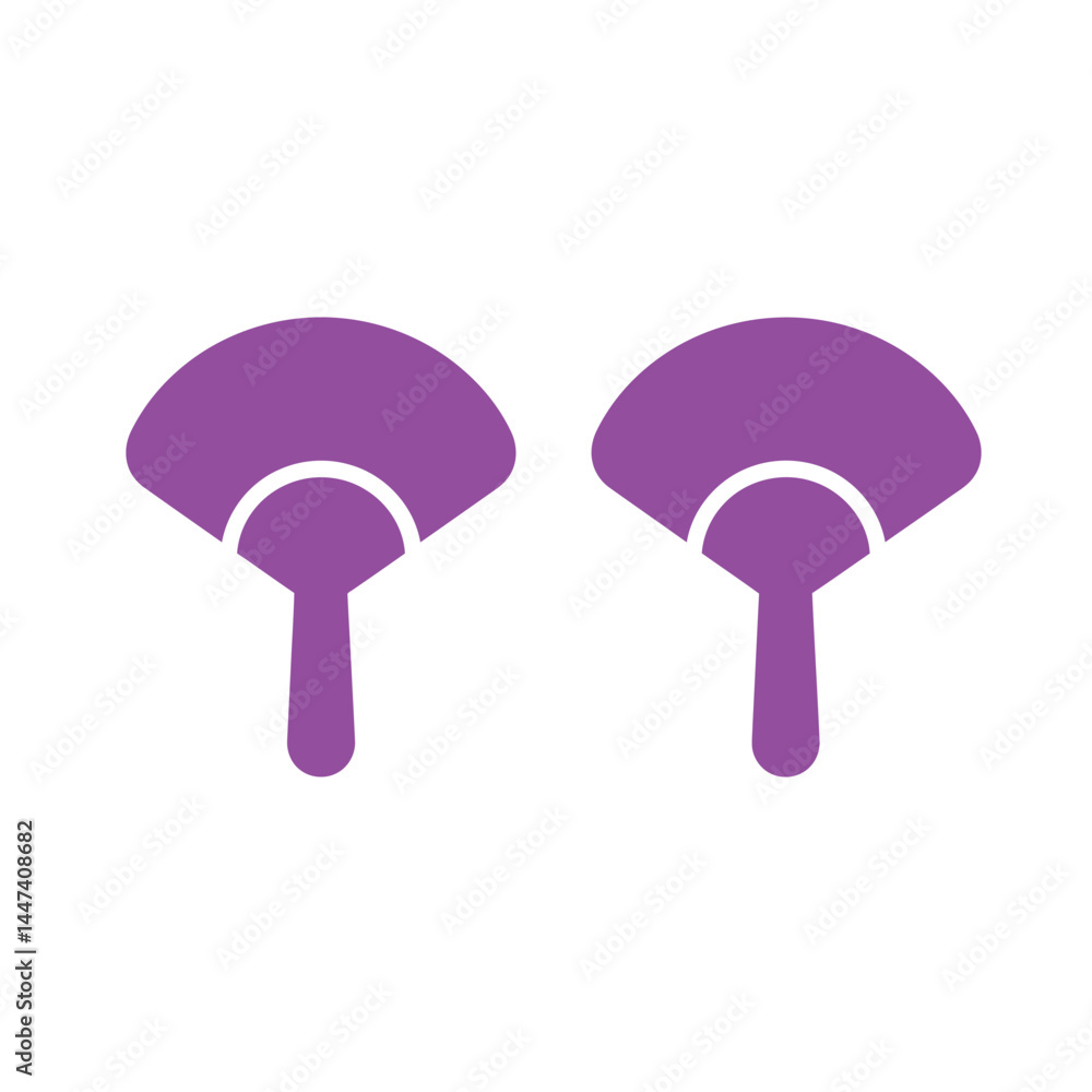 handheld fan icon vector logo template handheld fan icon vector logo template