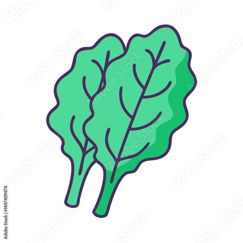Fresh green leafy vegetables salad leaves healthy eating vegetarian organic food nutrition diet greens