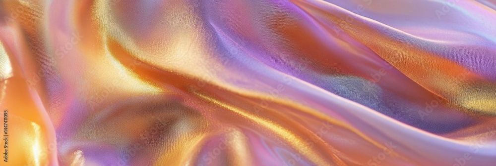 Flowing iridescent fabric Flowing iridescent fabric