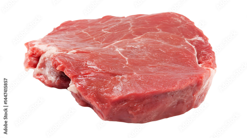 Fresh Raw Beef Cutlet Cow Meat Isolated on Transparent Background Fresh Raw Beef Cutlet Cow Meat Isolated on Transparent Background