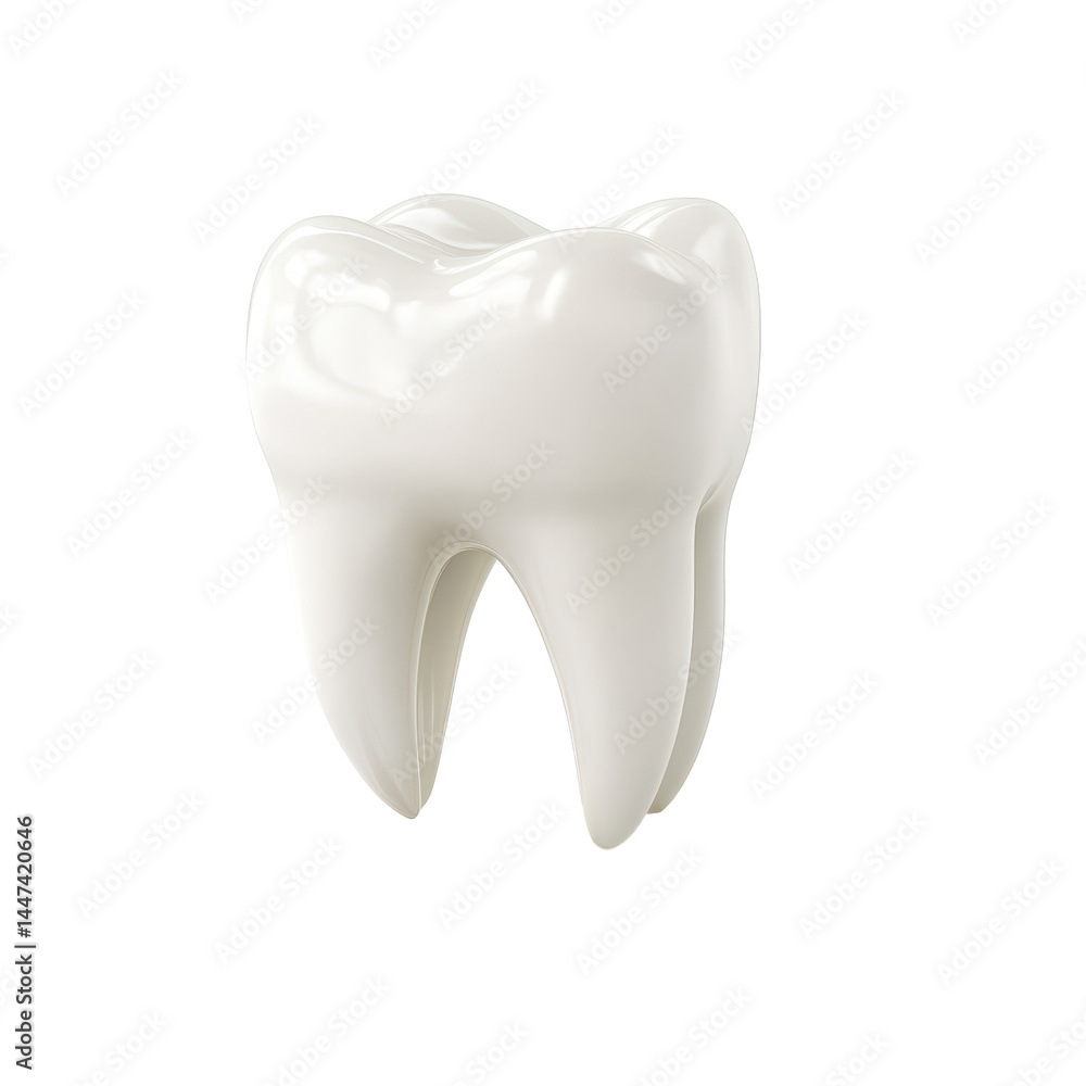 Detailed representation of a tooth showcasing its structure and features in a clinical context Detailed representation of a tooth showcasing its structure and features in a clinical context