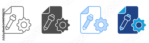 Project Icon Set Multiple Style Collection