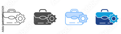 Portfolio Icon Set Multiple Style Collection