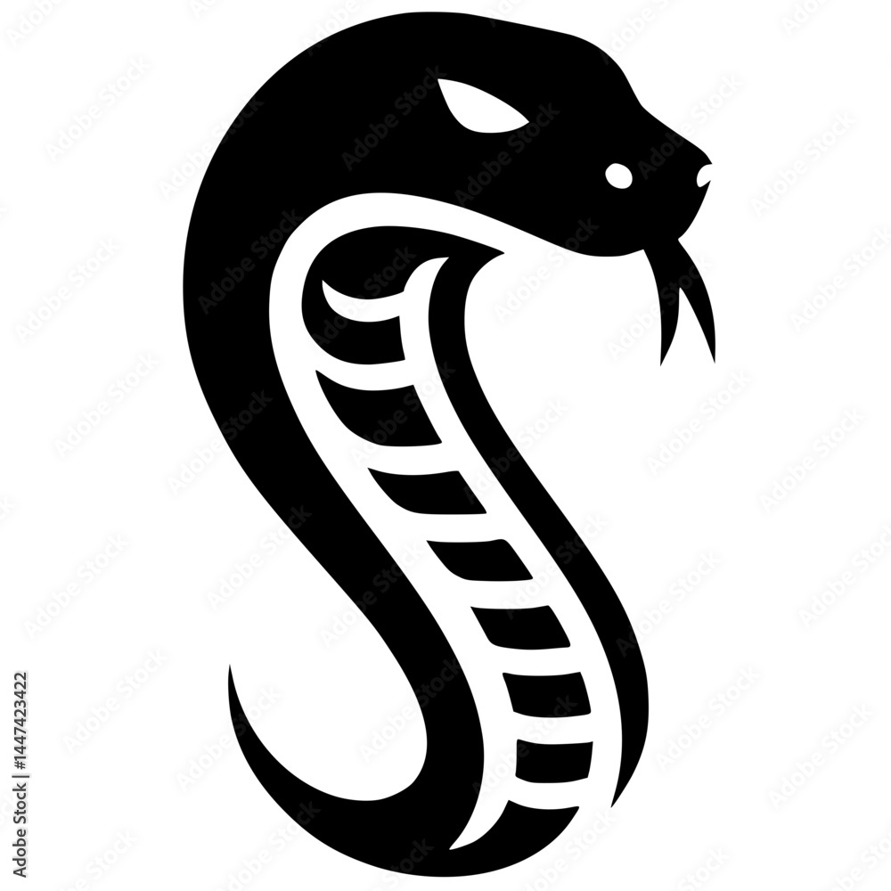 Fototapeta premium Anaconda logo silhouette