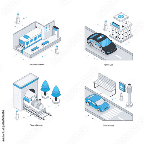 Set Of Transportation 6