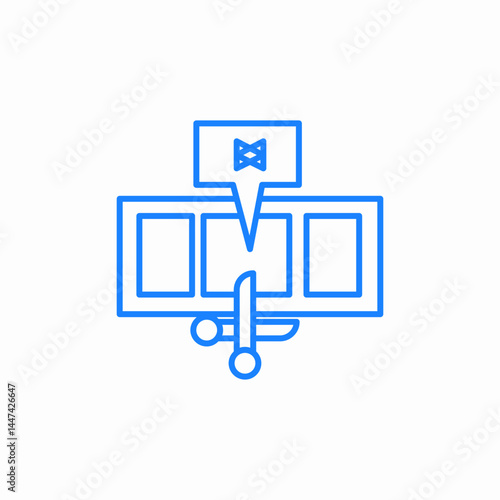 computer frame cut.jpg icon sign vector