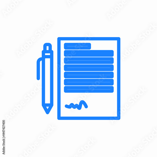 content document icon sign vector
