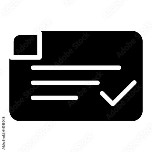 Vaccination Card Glyph icons