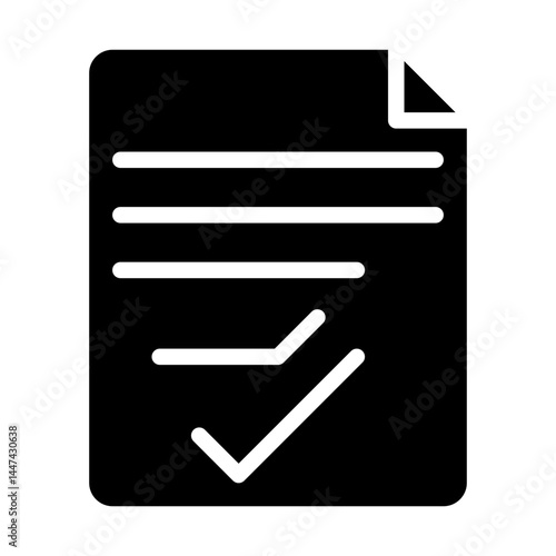 Vaccination Certificate Glyph icons