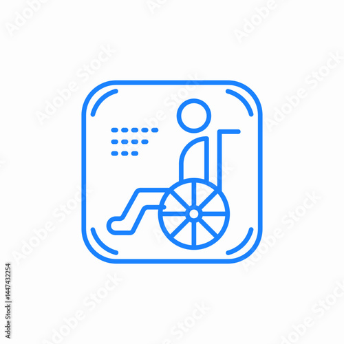 disability stand icon sign vector