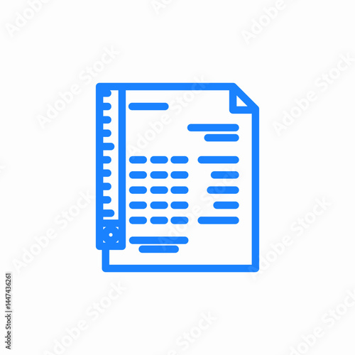 file report journal icon sign vector