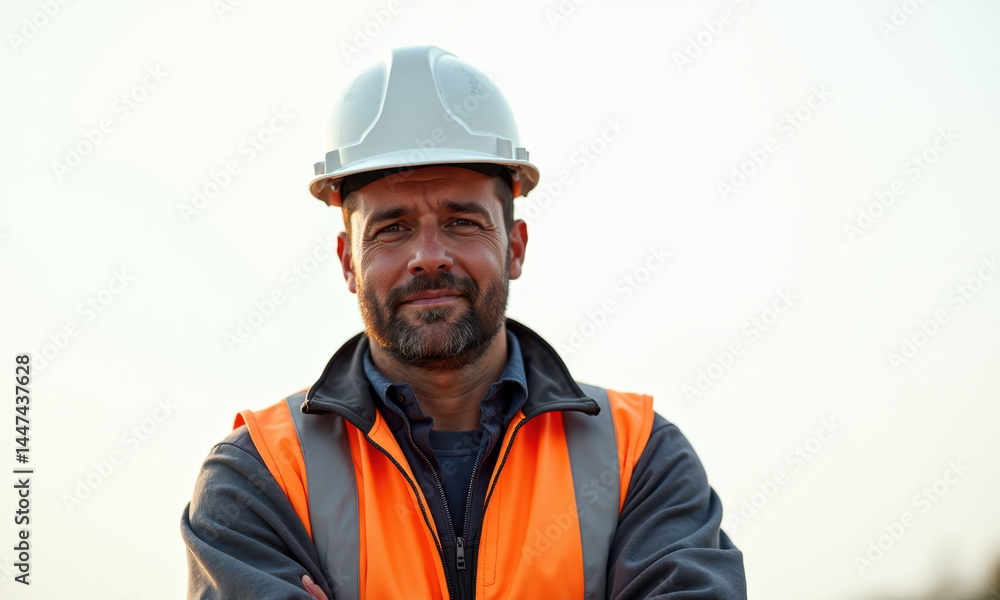 Confident Construction Worker Portrait - Authenticity Confident Construction Worker Portrait - Authenticity
