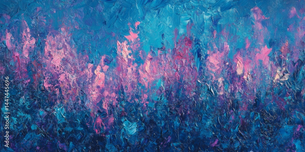 Abstract Painting of Vibrant Emotions