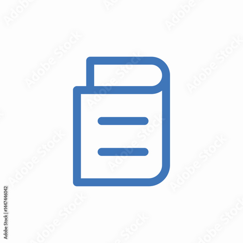 text document icon sign vector