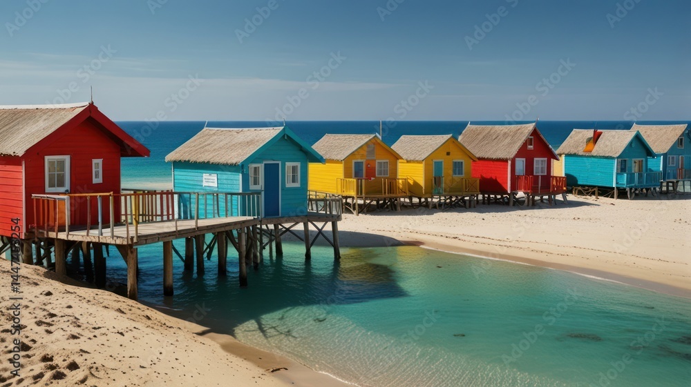 Colorful Beach Huts Colorful Beach Huts