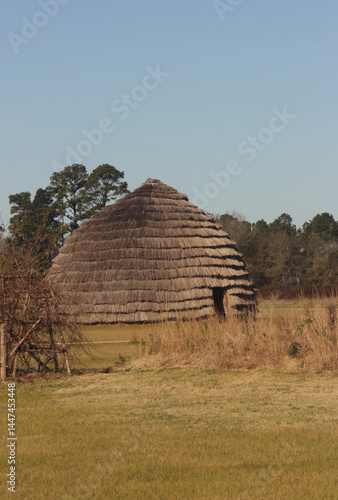 Native American Style Hut in Rural East Texas.