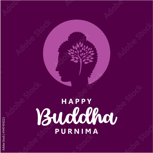 Happy Buddha Purnima Social Media Post Design for Peace and Positivity

