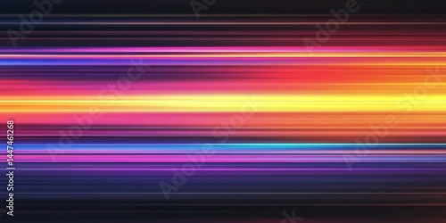 Obraz na płótnie Abstract Colorful Horizontal Lines Graphic Design w salonie