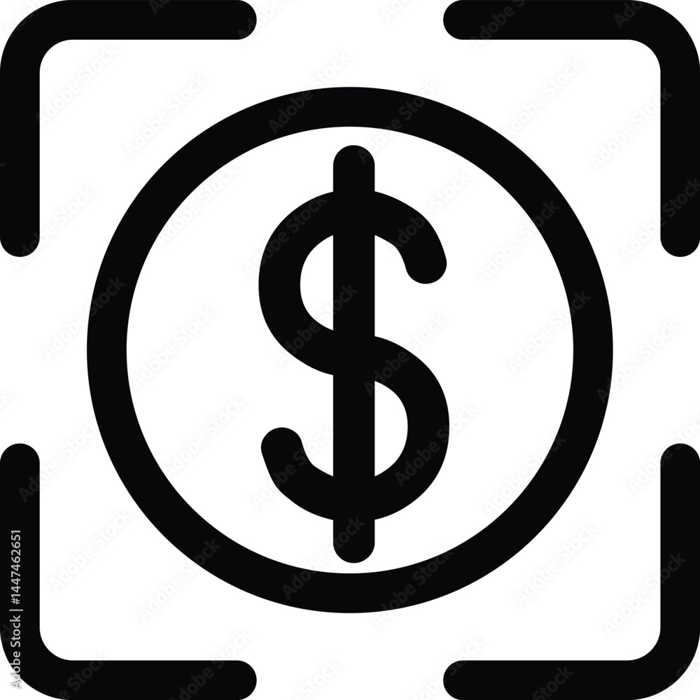 Clean vector illustration of scan payment symbol silhouette in black. Clean vector illustration of scan payment symbol silhouette in black.