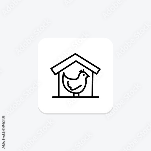 Chicken Coop, vector, pixel perfect, illustrator file