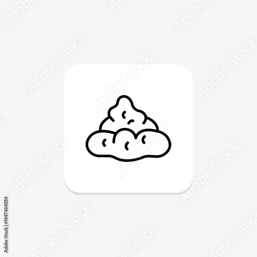 Fresh Cow Dung, vector, pixel perfect, illustrator file