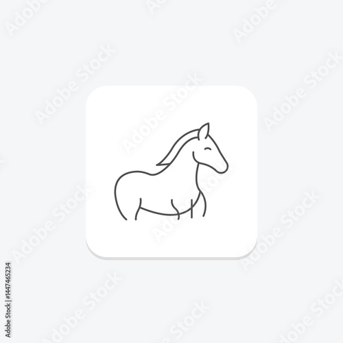 Horse In Stable, vector, pixel perfect, illustrator file