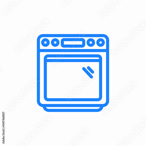 oven cooking icon sign vector