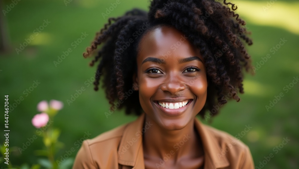 Smiling Woman in Nature Smiling Woman in Nature