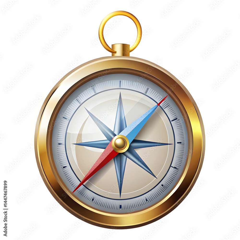 compass guide device isolated icon vector illustration