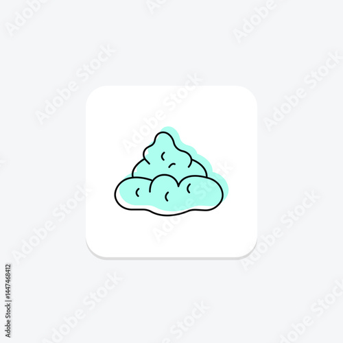 Fresh Cow Dung, vector, pixel perfect, illustrator file