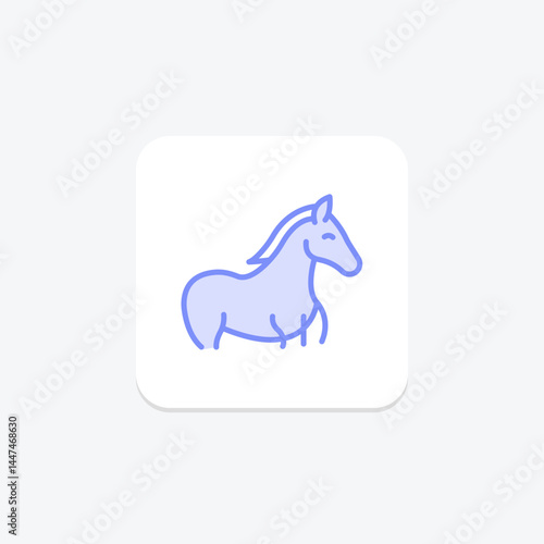 Horse In Stable, vector, pixel perfect, illustrator file