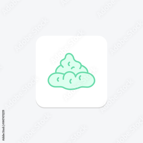 Fresh Cow Dung, vector, pixel perfect, illustrator file