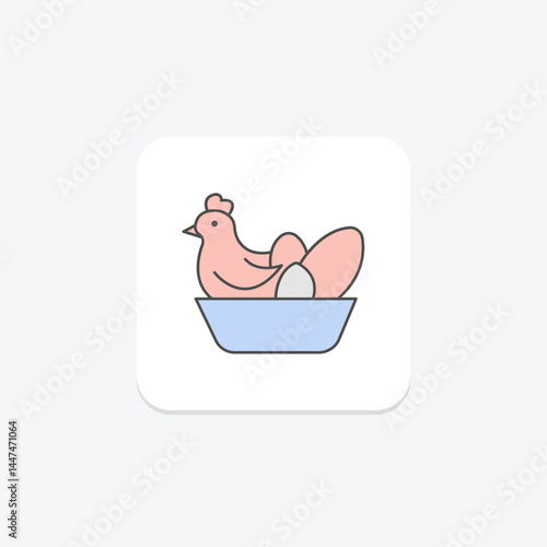 Chicken Nest Box, vector, pixel perfect, illustrator file