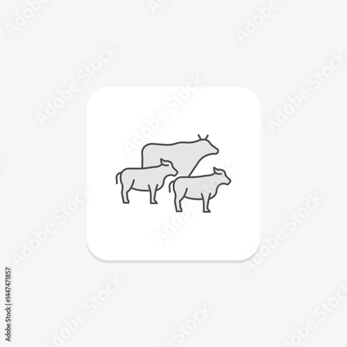 Cattle Walking Trail, vector, pixel perfect, illustrator file