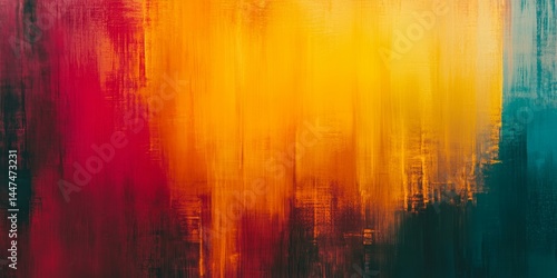 Obraz na płótnie Vibrant Abstract Painting with Bold Colors w salonie