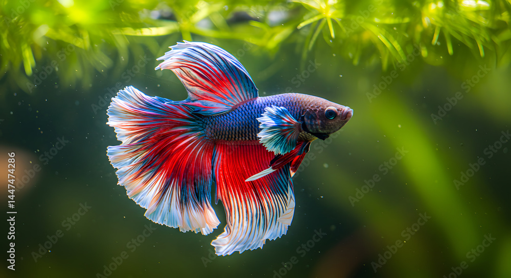 Vibrant Betta Fish in Motion Vibrant Betta Fish in Motion