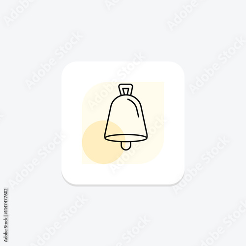 Cowbell Closeup, vector, pixel perfect, illustrator file