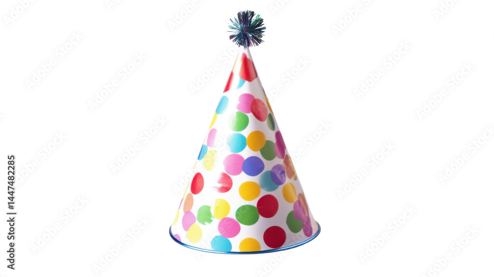 Birthday Hat Isolated on Clean White Background Birthday Hat Isolated on Clean White Background
