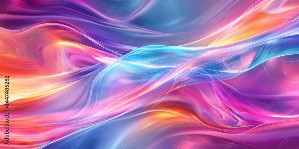 Abstract Colorful Fluid Art Background