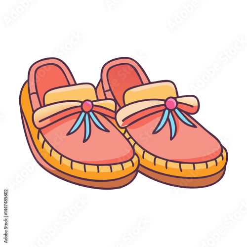 Find cute pink moccasin slippers for women soft comfortable house shoes indoor footwear style